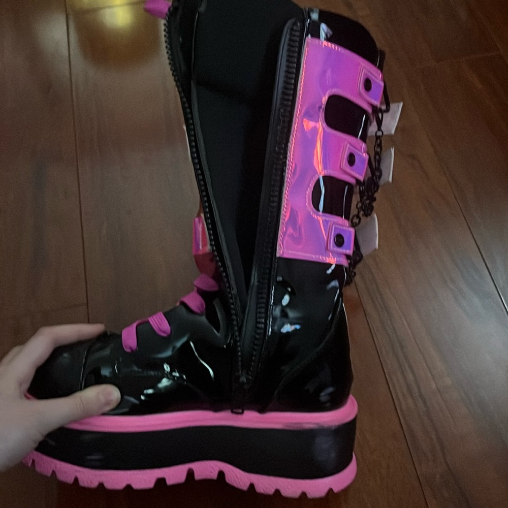 Demonia platforms neon uv